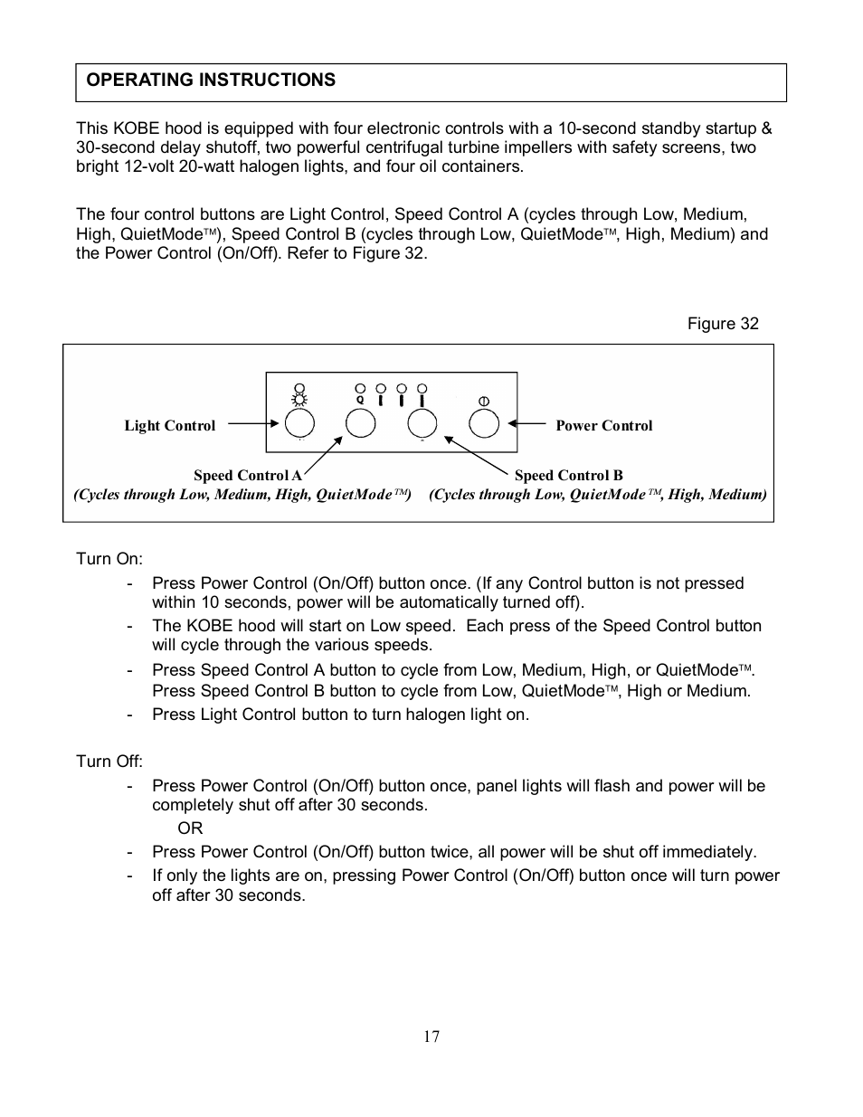 Kobe Range Hoods CH7942SQ User Manual | Page 19 / 33