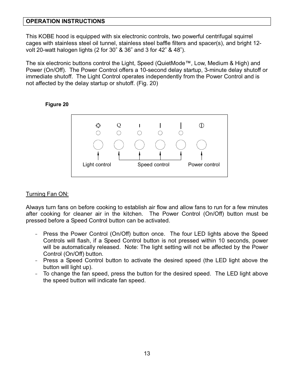 Kobe Range Hoods CH7630SQB User Manual | Page 15 / 109