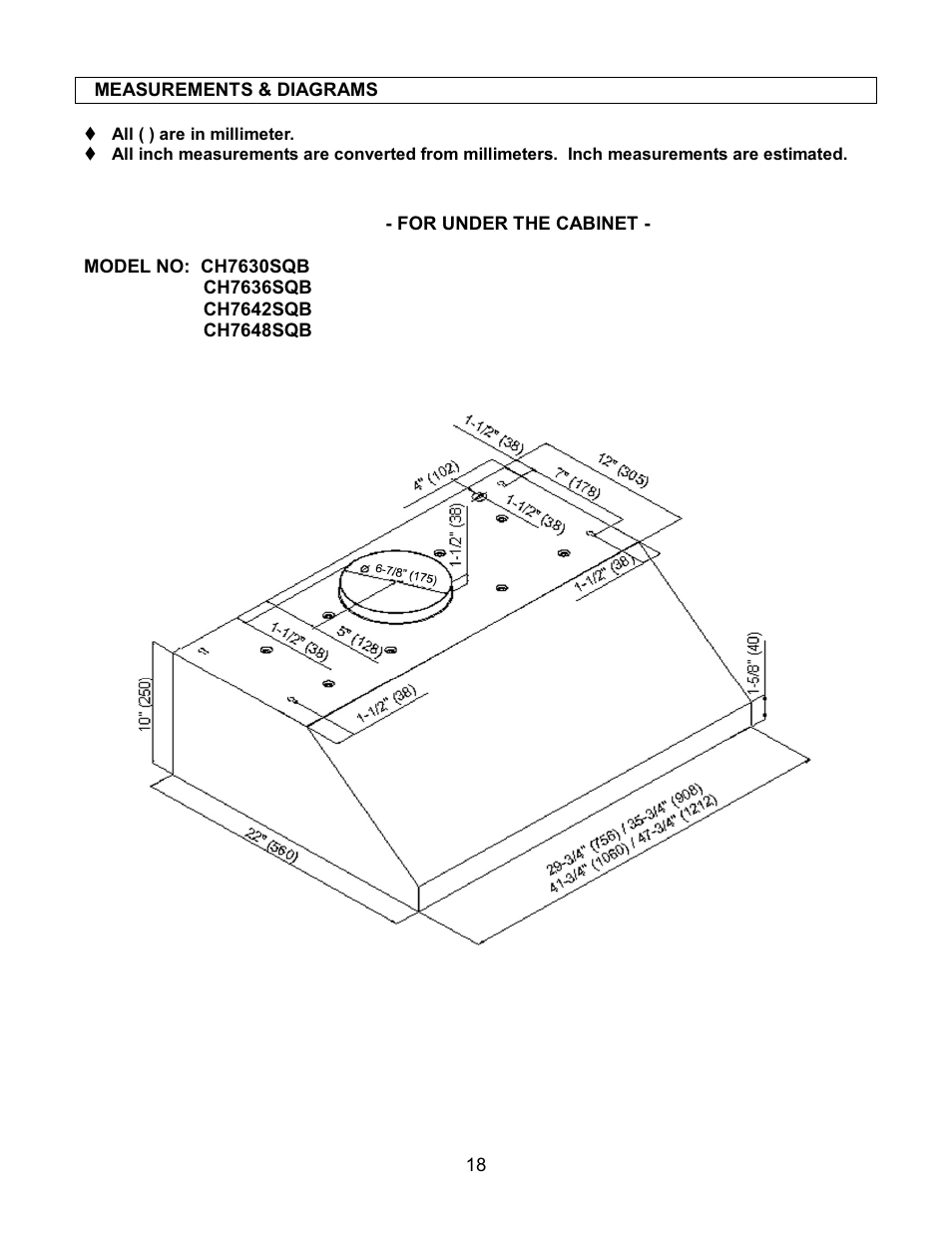 Kobe Range Hoods CH7630SQB User Manual | Page 20 / 109