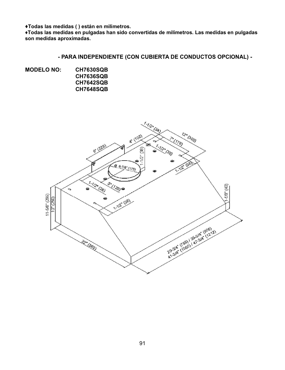 Kobe Range Hoods CH7630SQB User Manual | Page 94 / 109