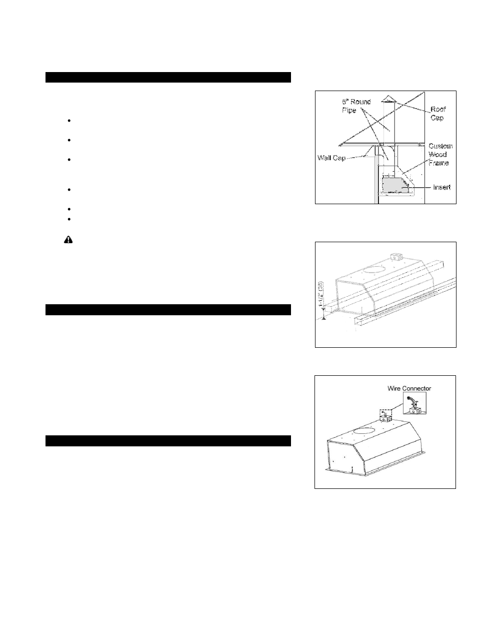 Caution | Kobe Range Hoods IN2730SF User Manual | Page 7 / 23