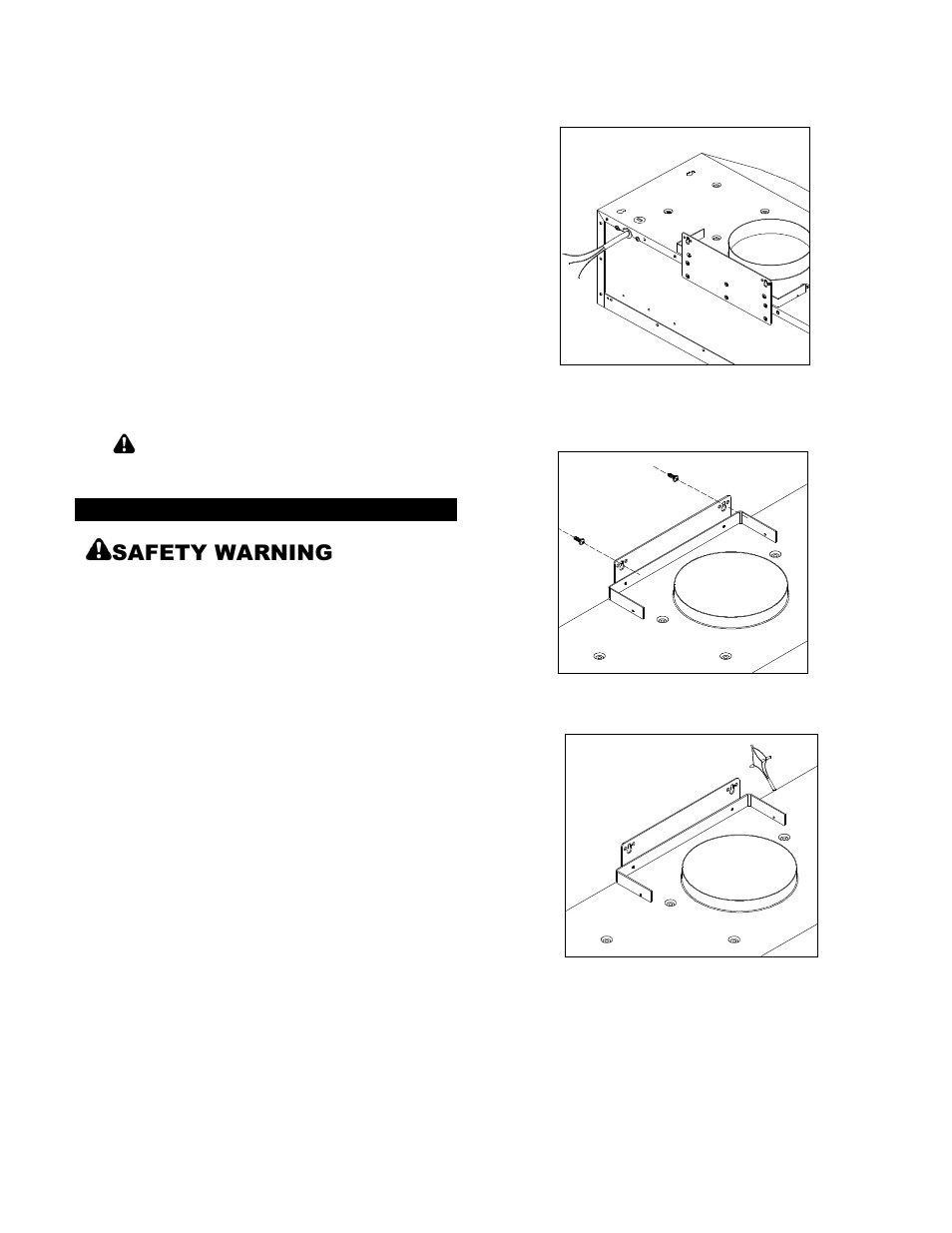 Caution, Safety warning | Kobe Range Hoods CH7648SQB User Manual | Page 12 / 35