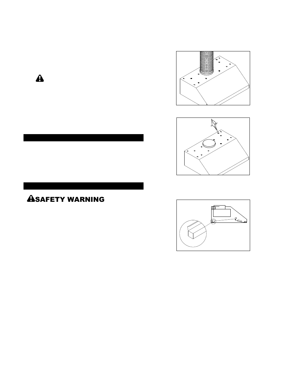 Caution, Safety warning | Kobe Range Hoods CH7648SQB User Manual | Page 9 / 35