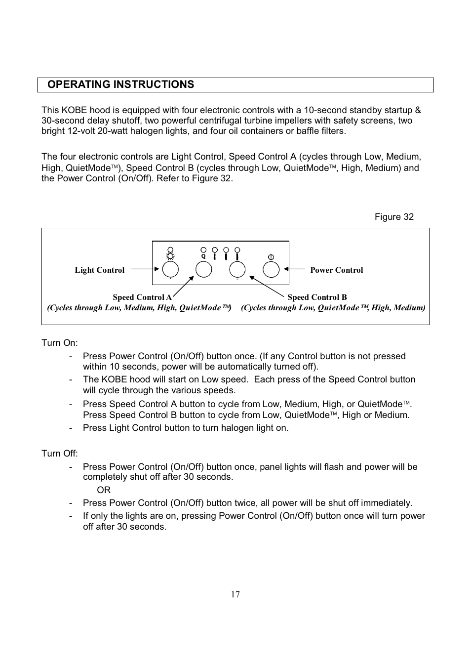 Kobe Range Hoods CH7742SQB User Manual | Page 19 / 108