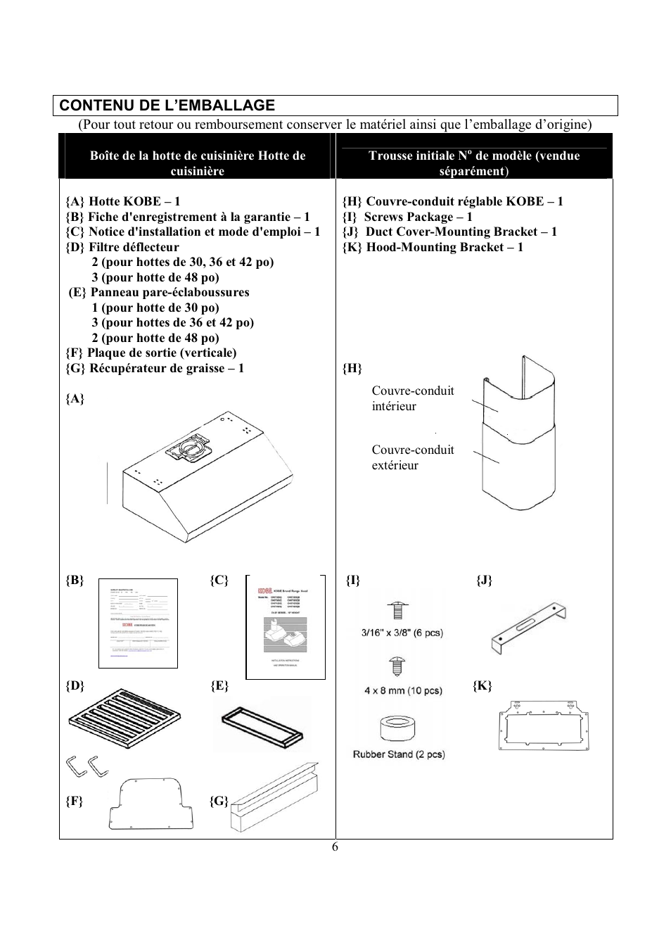 Kobe Range Hoods CH7742SQB User Manual | Page 40 / 108