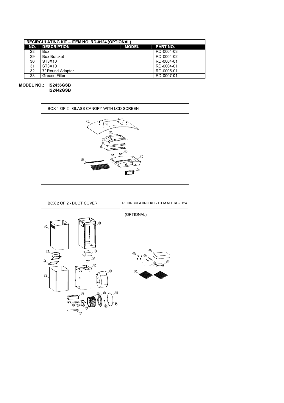 Kobe Range Hoods ISLAND GLASS CANOPY WITH LCD SCREEN IS2442GSB User Manual | Page 18 / 78