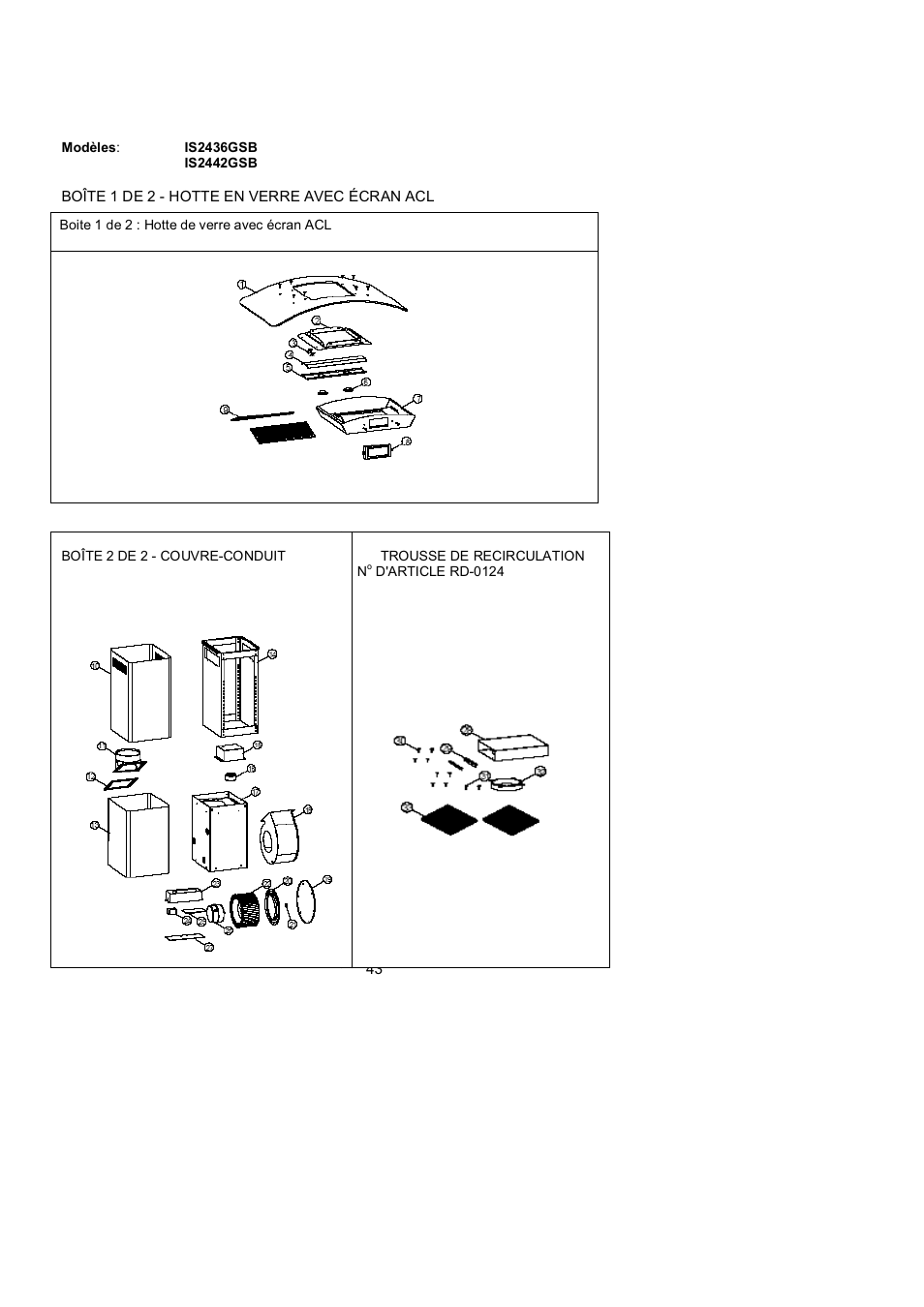 Kobe Range Hoods ISLAND GLASS CANOPY WITH LCD SCREEN IS2442GSB User Manual | Page 45 / 78