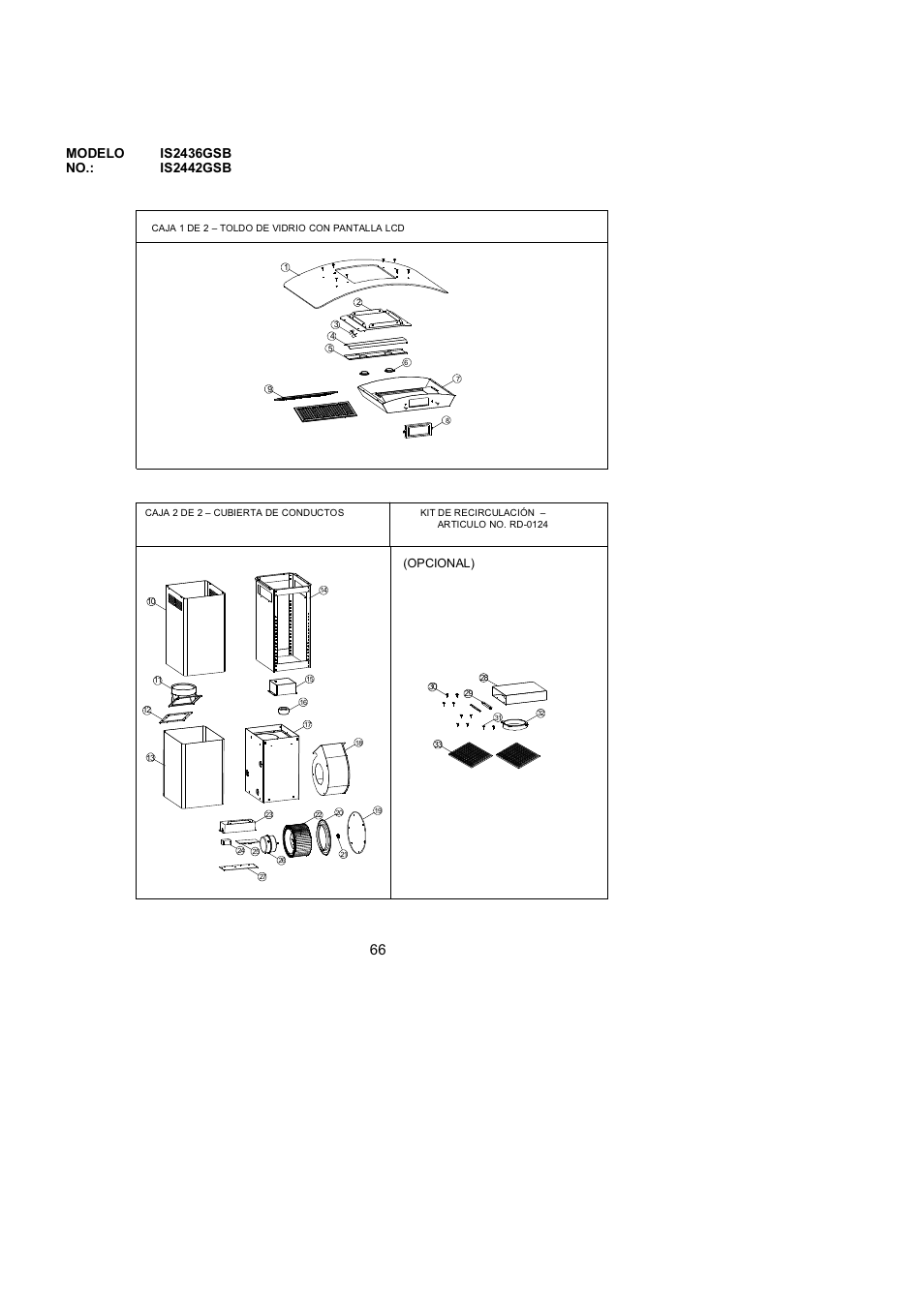 Opcional) | Kobe Range Hoods ISLAND GLASS CANOPY WITH LCD SCREEN IS2442GSB User Manual | Page 70 / 78