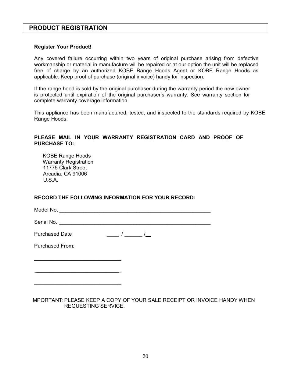 Kobe Range Hoods IS2042GS User Manual | Page 22 / 72