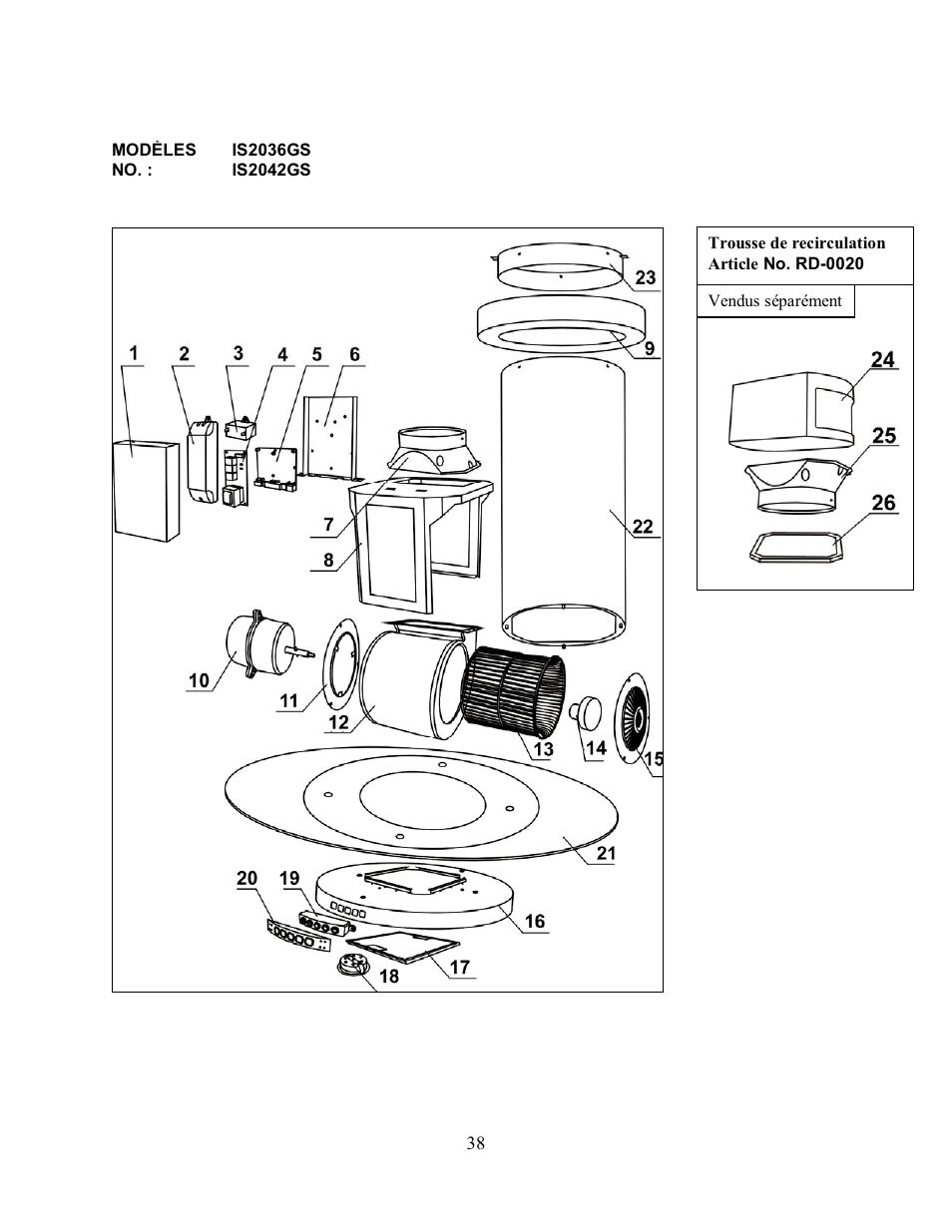 Kobe Range Hoods IS2042GS User Manual | Page 40 / 72