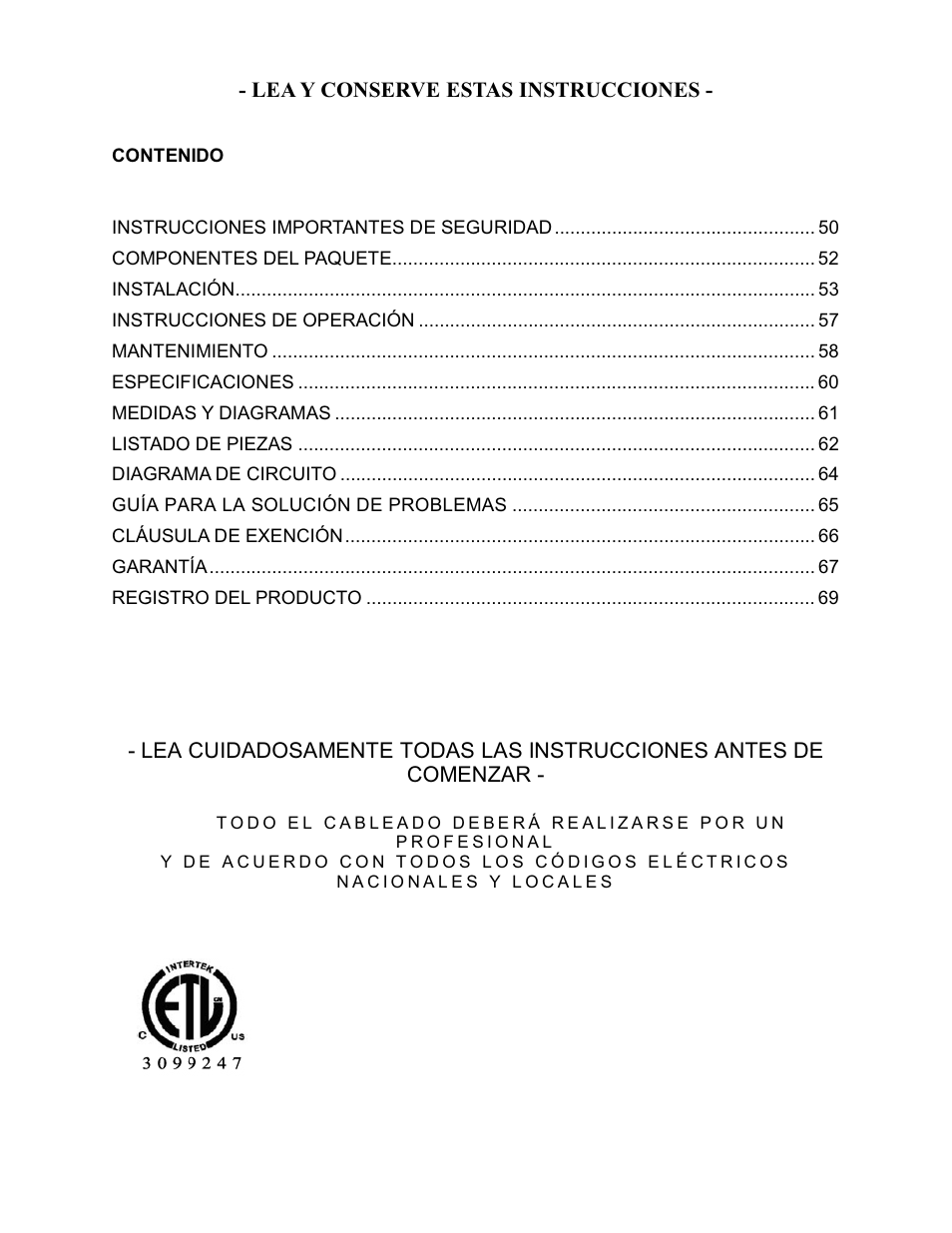 Kobe Range Hoods IS2042GS User Manual | Page 51 / 72