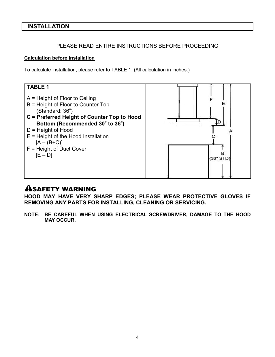 Kobe Range Hoods IS2042GS User Manual | Page 6 / 72