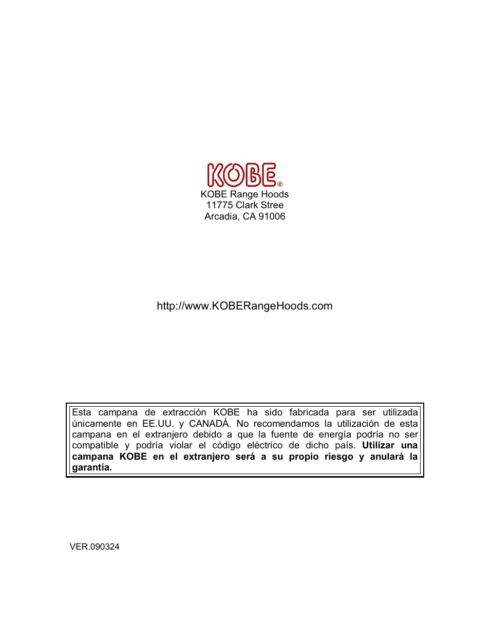 Kobe Range Hoods IS2042GS User Manual | Page 72 / 72