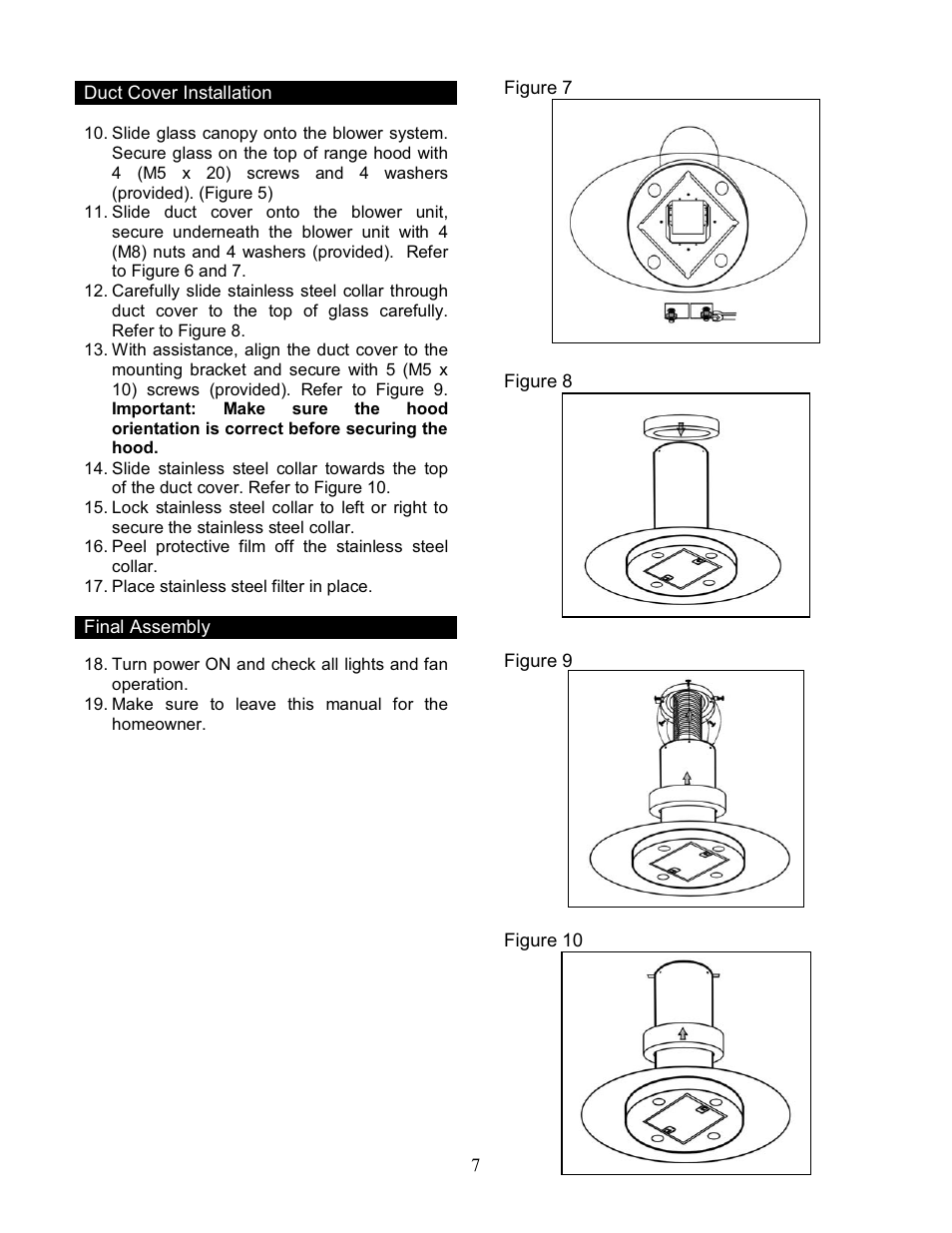 Kobe Range Hoods IS2042GS User Manual | Page 9 / 72