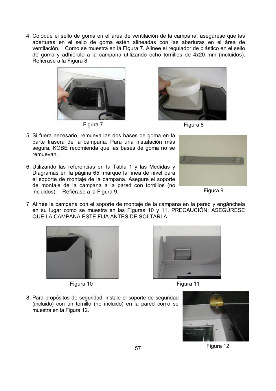 Kobe Range Hoods CX1842GS-8 User Manual | Page 58 / 75
