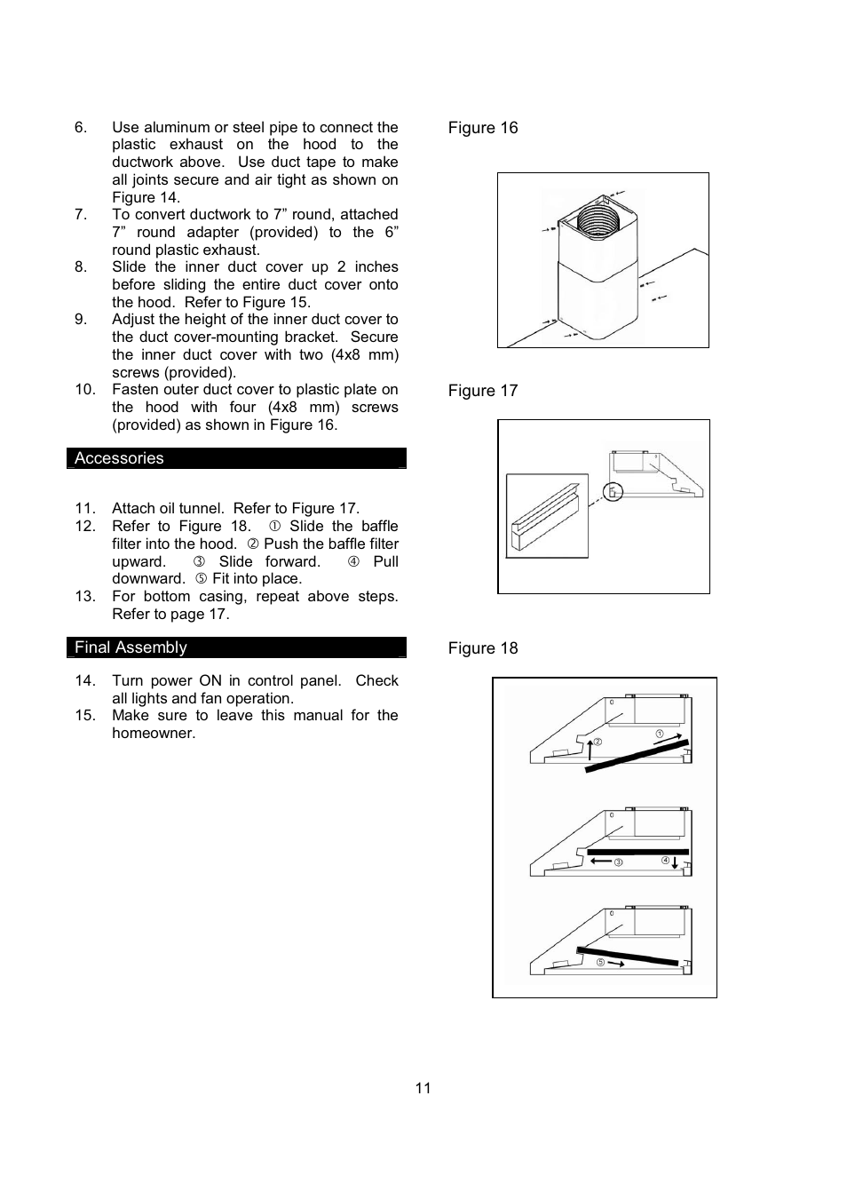 Kobe Range Hoods CH9748SQB User Manual | Page 13 / 87