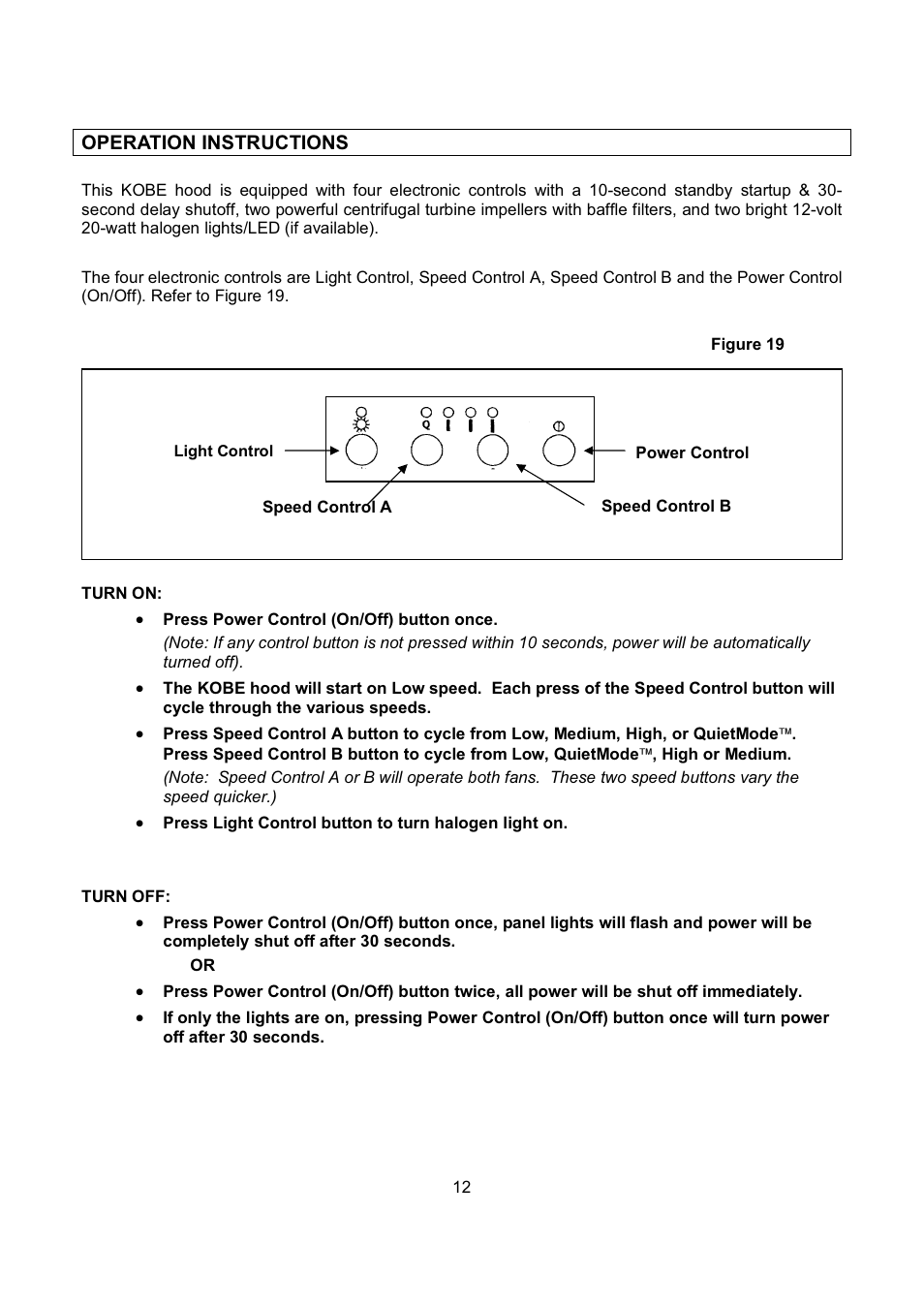 Kobe Range Hoods CH9748SQB User Manual | Page 14 / 87