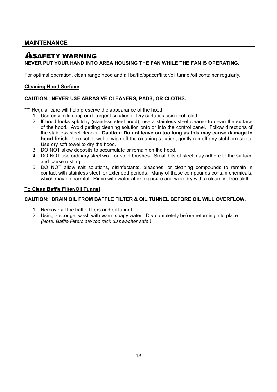 Safety warning | Kobe Range Hoods CH9748SQB User Manual | Page 15 / 87