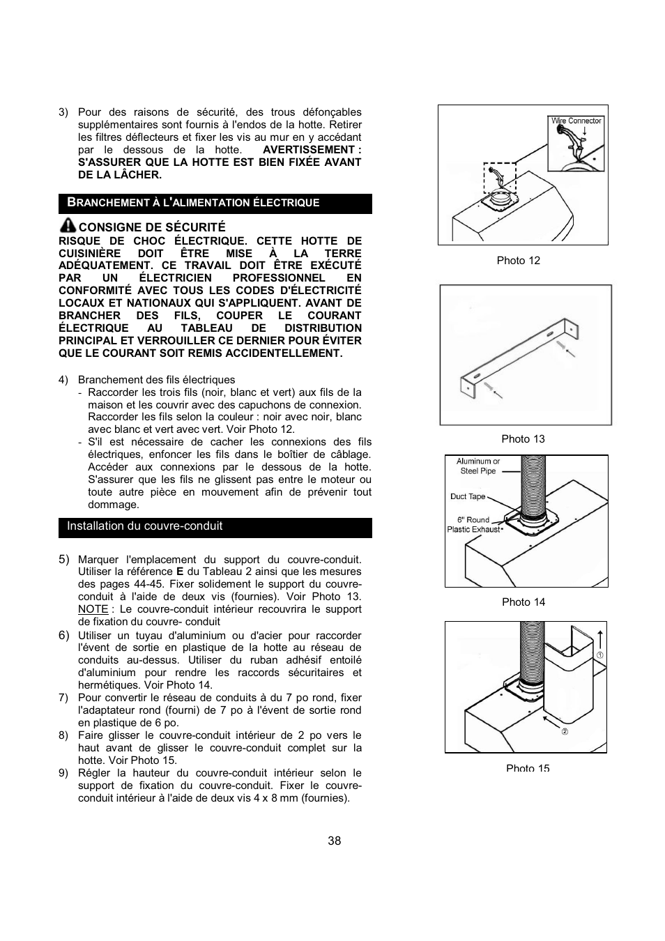 Kobe Range Hoods CH9748SQB User Manual | Page 40 / 87