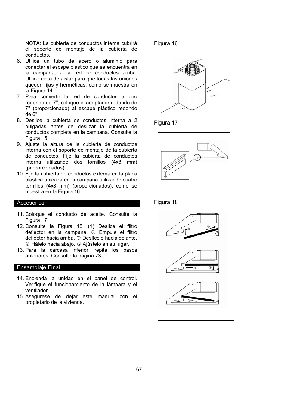 Kobe Range Hoods CH9748SQB User Manual | Page 69 / 87