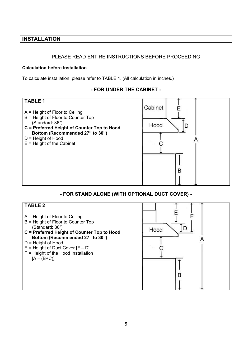 Kobe Range Hoods CH9748SQB User Manual | Page 7 / 87