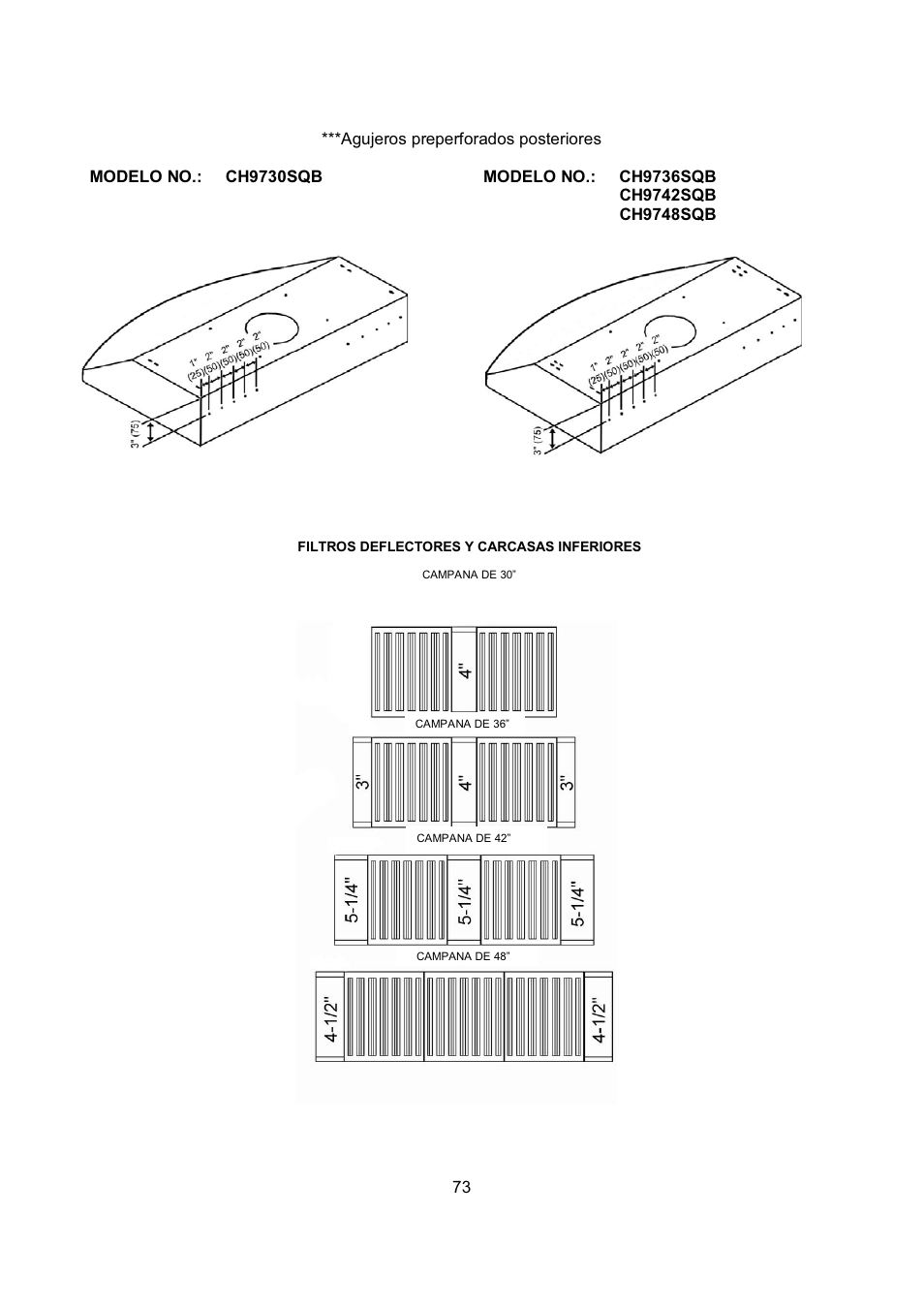 Kobe Range Hoods CH9748SQB User Manual | Page 75 / 87