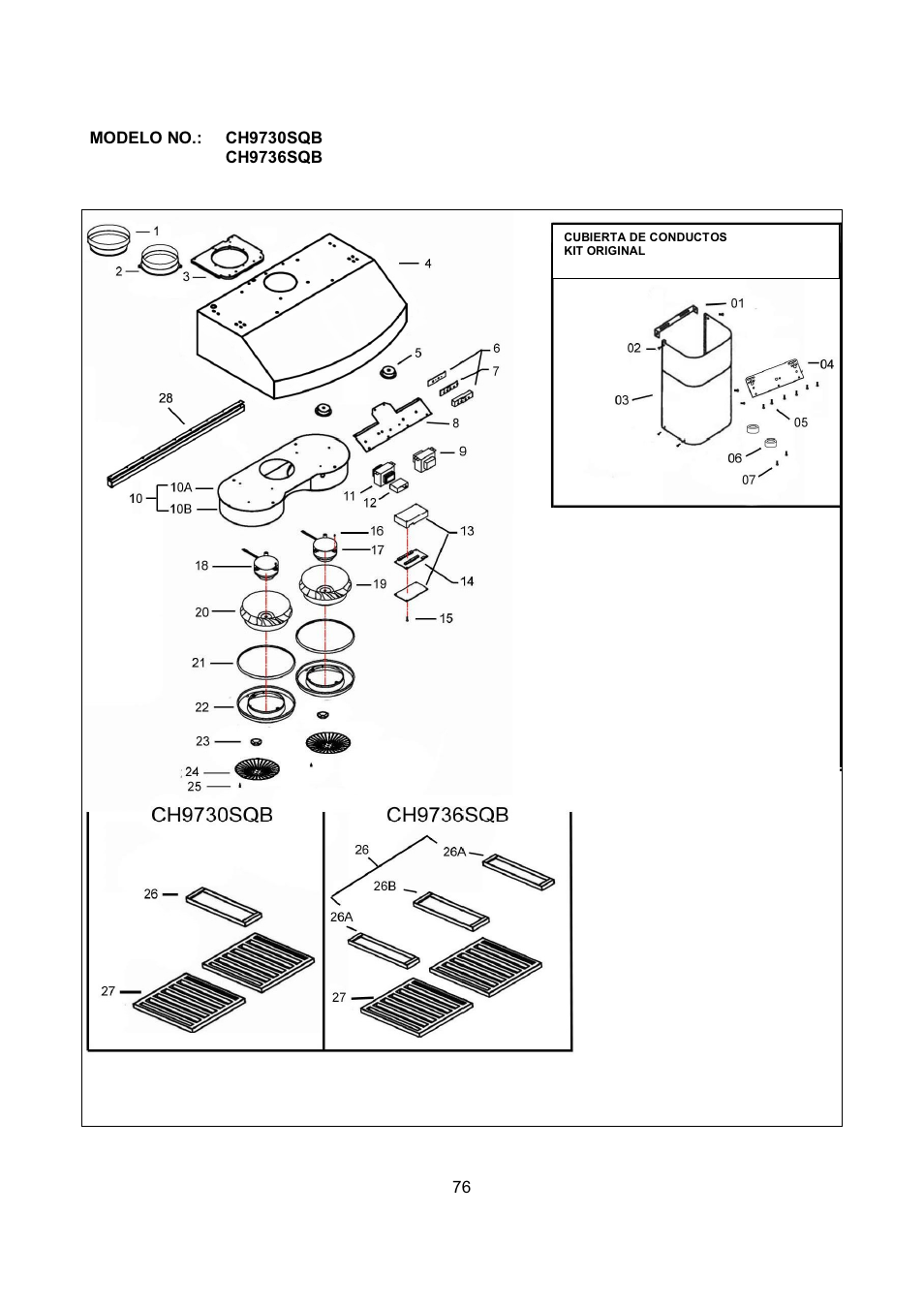 Kobe Range Hoods CH9748SQB User Manual | Page 78 / 87