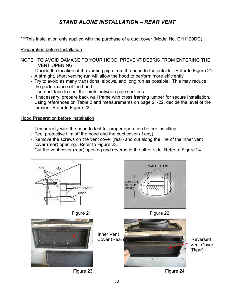 Kobe Range Hoods CH2236SQ User Manual | Page 15 / 31