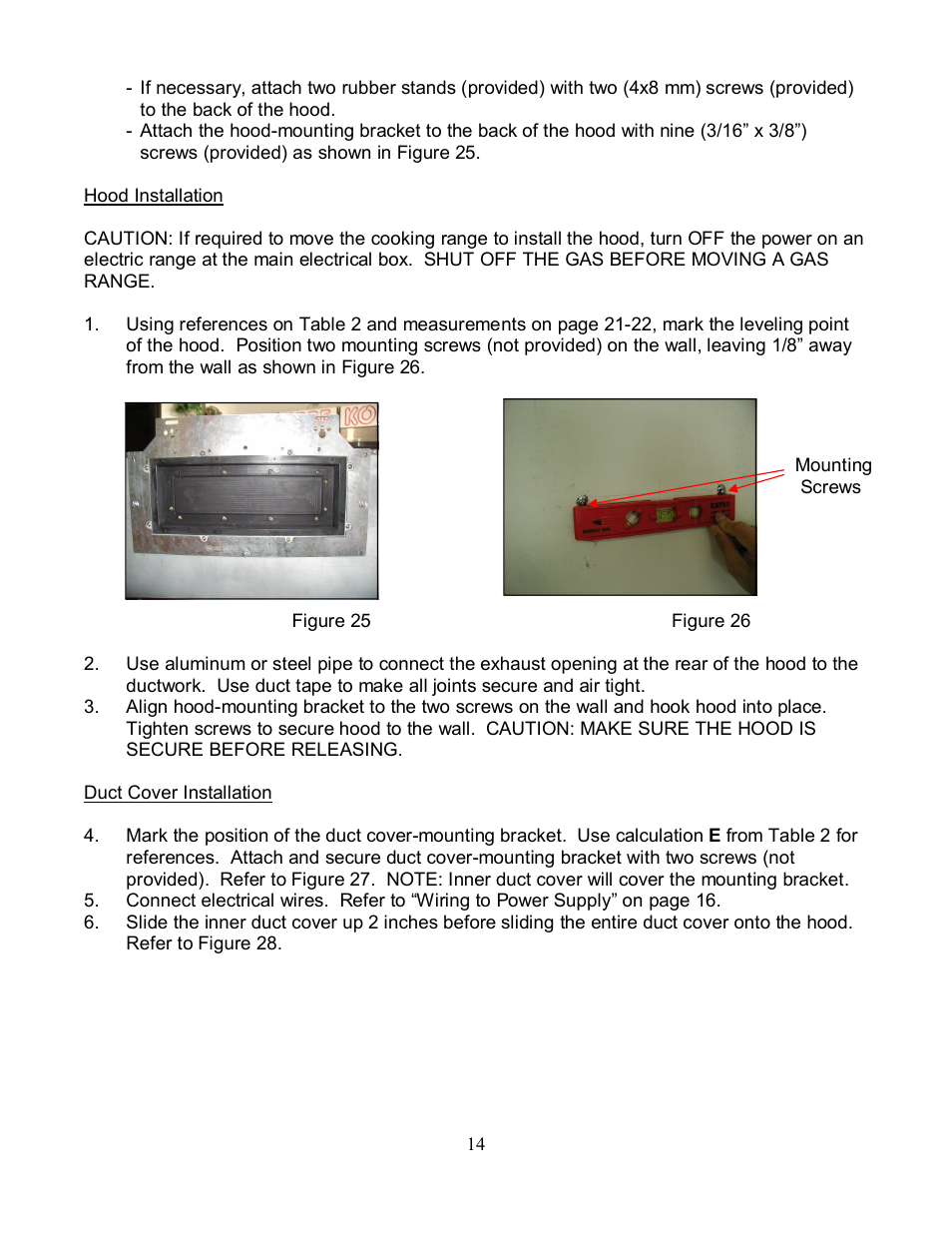 Kobe Range Hoods CH2236SQ User Manual | Page 16 / 31