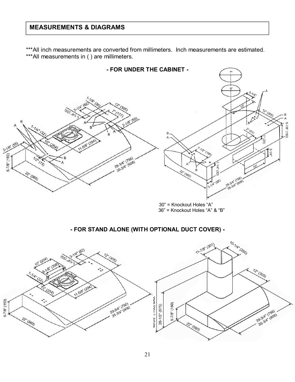 Kobe Range Hoods CH2236SQ User Manual | Page 23 / 31