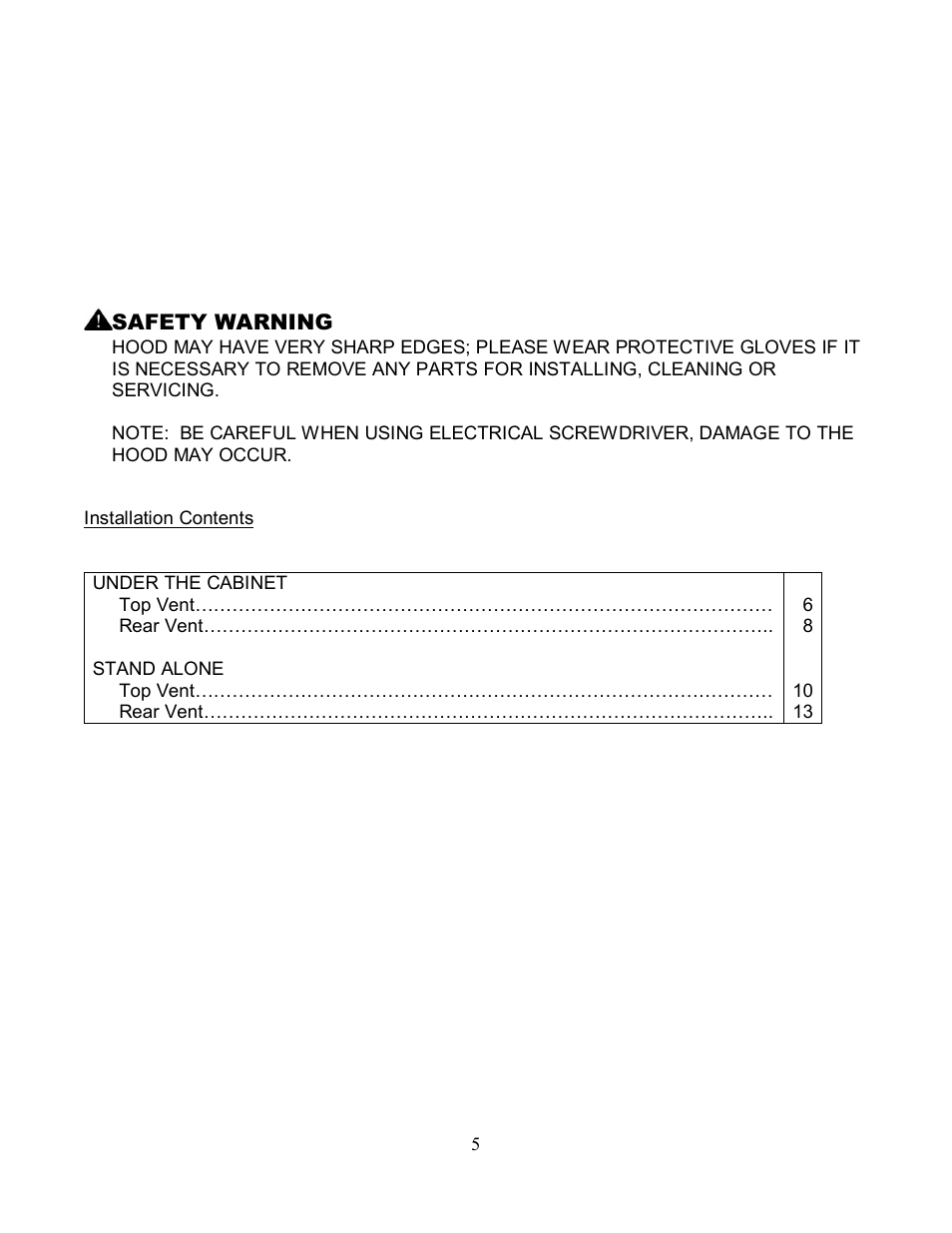 Kobe Range Hoods CH2236SQ User Manual | Page 7 / 31