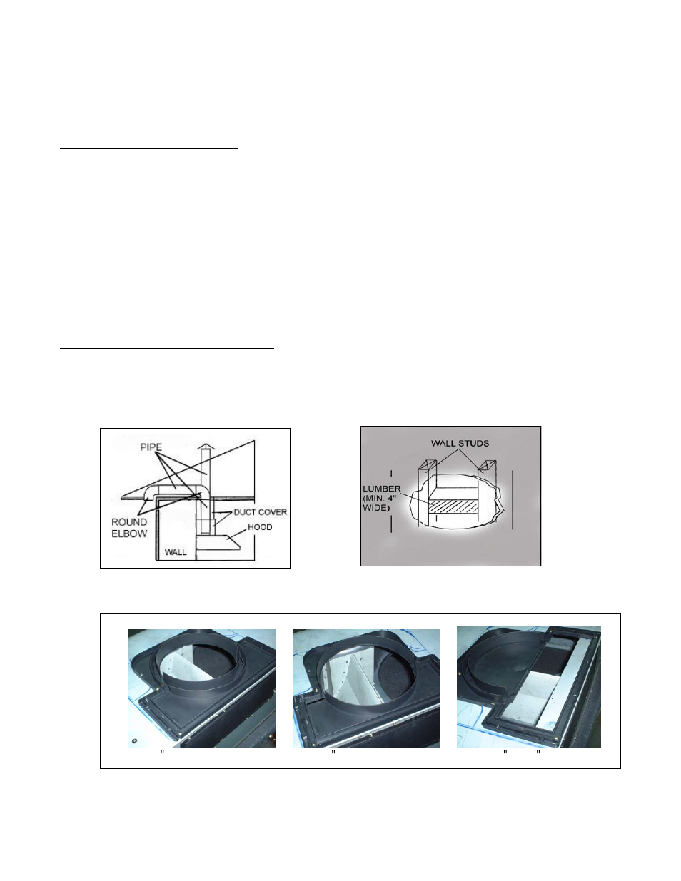 Wall mount installation – top vent | Kobe Range Hoods CH7948SQB User Manual | Page 13 / 102