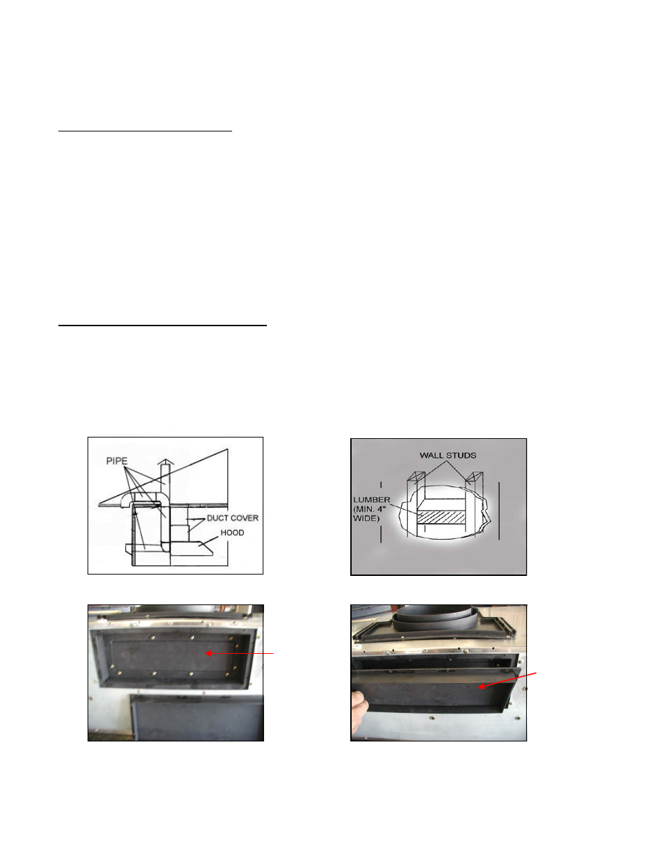 Wall mount installation – rear vent | Kobe Range Hoods CH7948SQB User Manual | Page 16 / 102