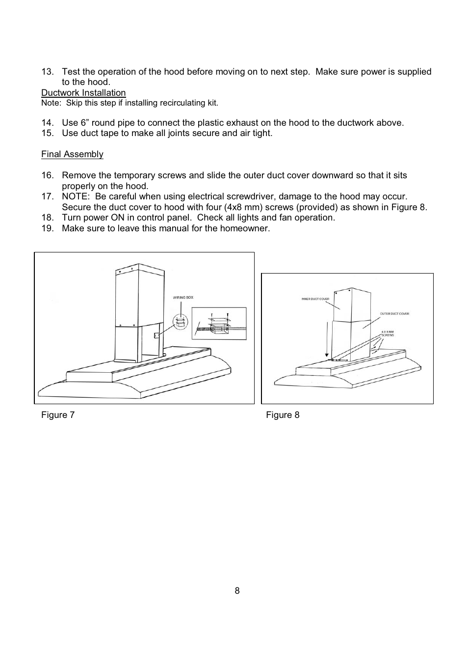 Kobe Range Hoods IS2336SQ User Manual | Page 10 / 72