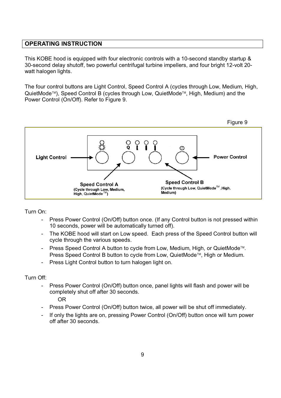Kobe Range Hoods IS2336SQ User Manual | Page 11 / 72