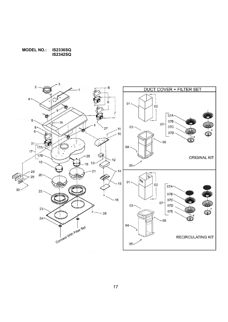 Kobe Range Hoods IS2336SQ User Manual | Page 19 / 72