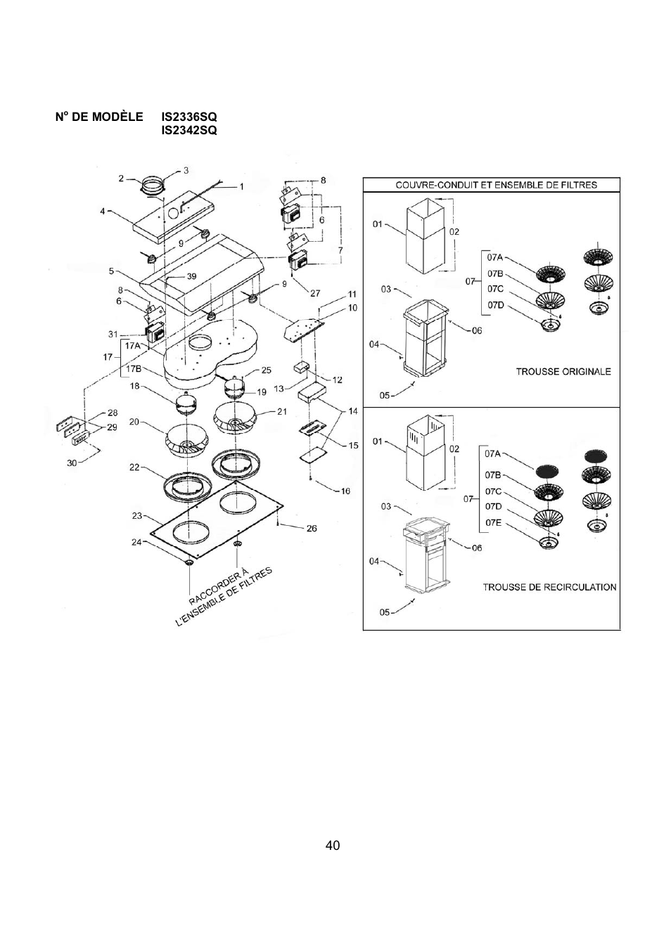 Kobe Range Hoods IS2336SQ User Manual | Page 42 / 72