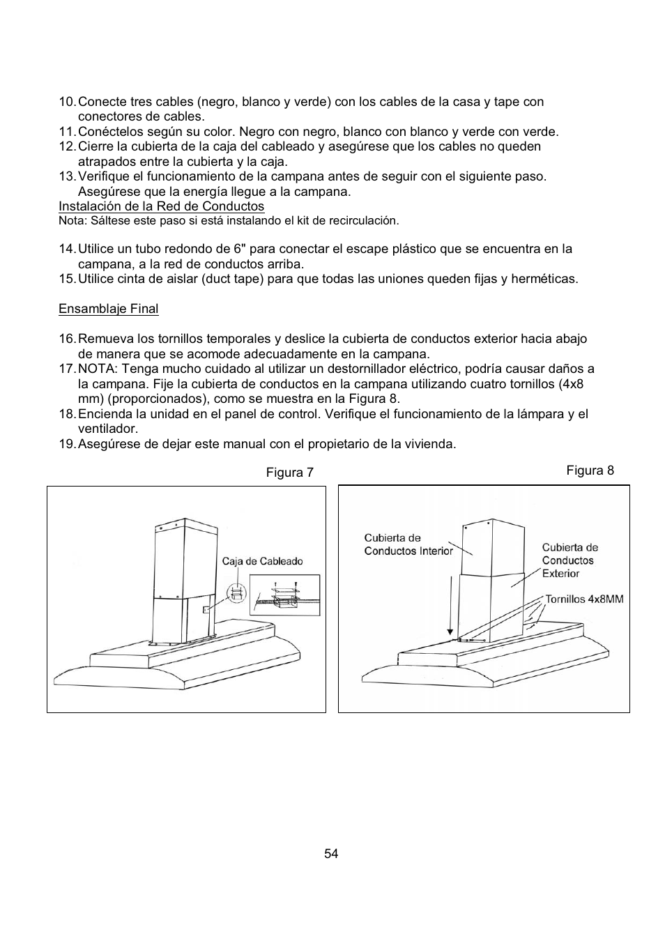 Kobe Range Hoods IS2336SQ User Manual | Page 56 / 72