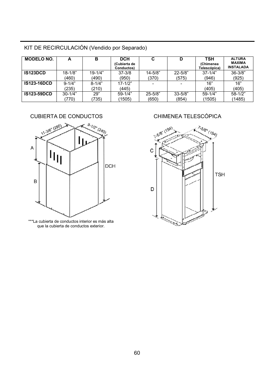 Kobe Range Hoods IS2336SQ User Manual | Page 62 / 72