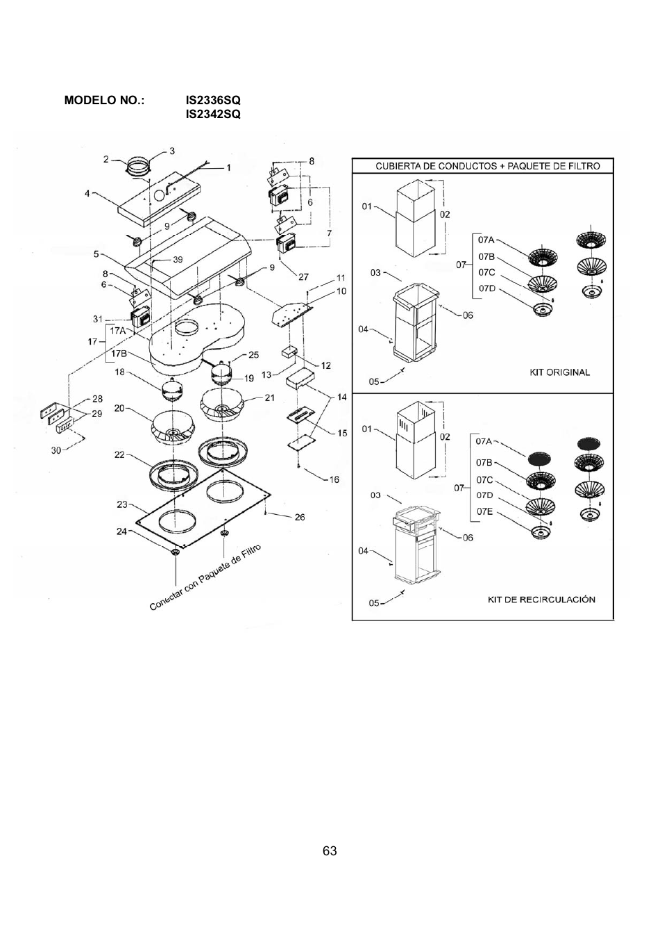 Kobe Range Hoods IS2336SQ User Manual | Page 65 / 72