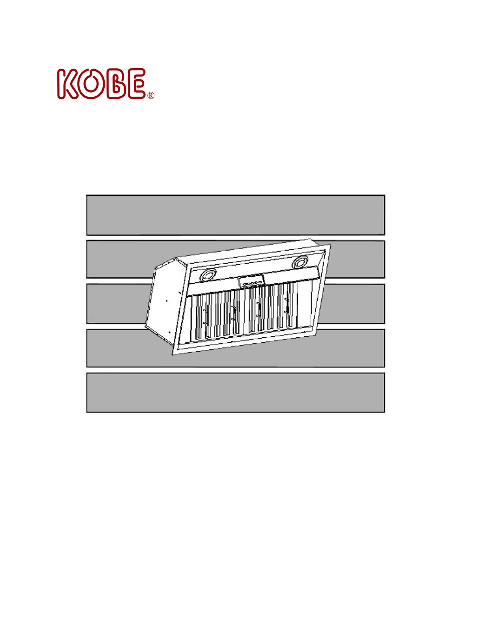 Kobe Range Hoods IN-026 SERIES User Manual | 25 pages
