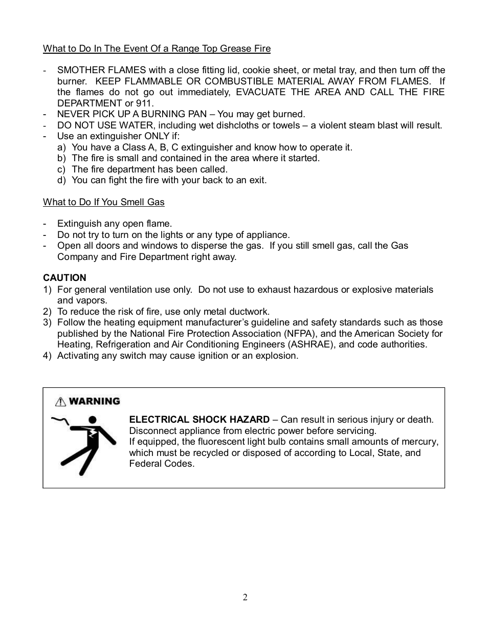 Kobe Range Hoods RA9236S User Manual | Page 4 / 22