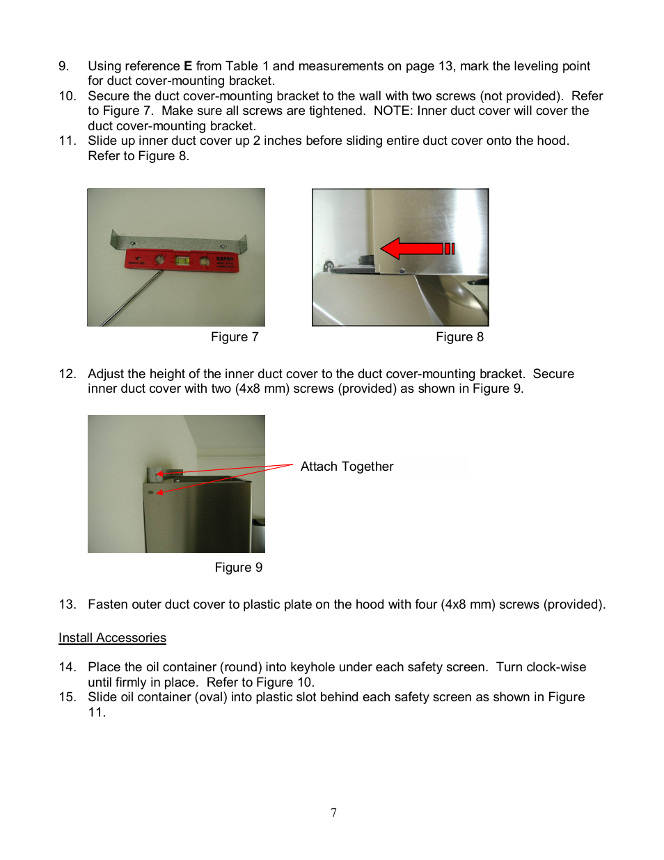 Kobe Range Hoods RA9236S User Manual | Page 9 / 22