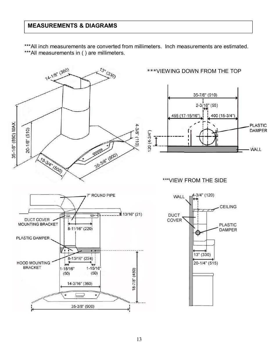Kobe Range Hoods CX-183 User Manual | Page 15 / 22