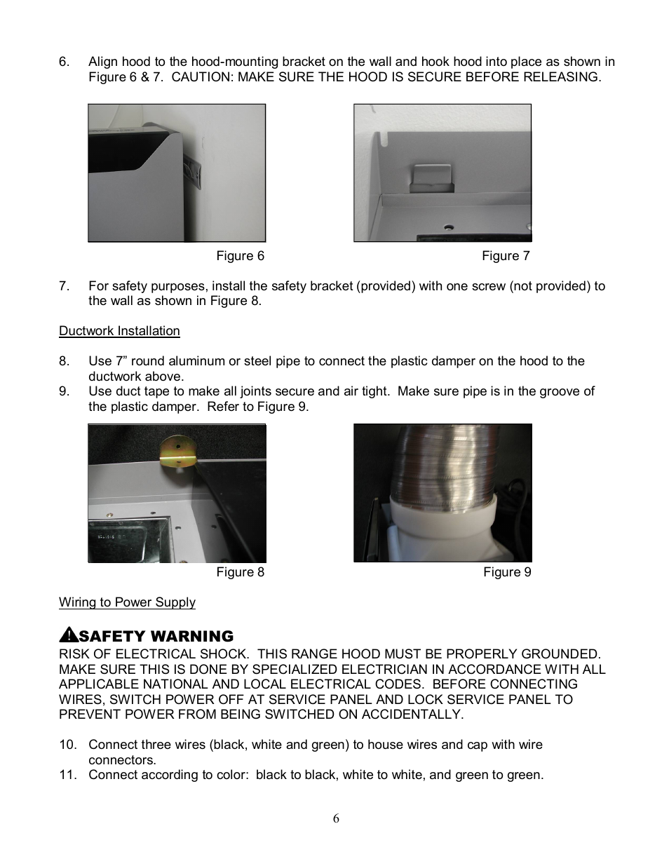 Kobe Range Hoods CX-183 User Manual | Page 8 / 22