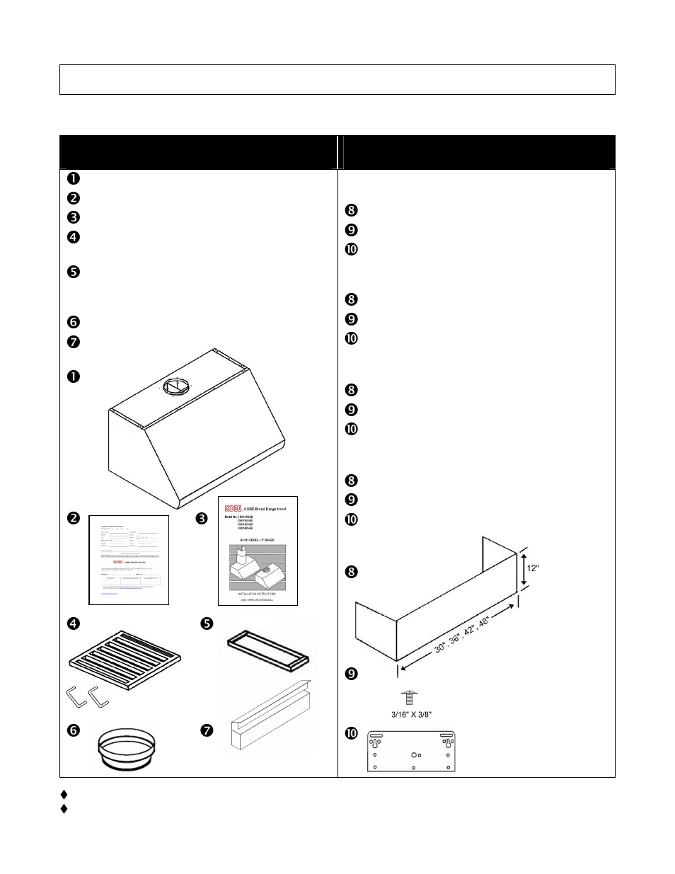 Kobe Range Hoods CH0030SQB User Manual | Page 5 / 29