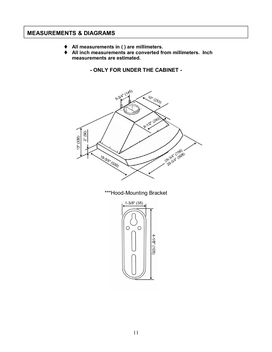 Kobe Range Hoods RA2836SB User Manual | Page 13 / 19
