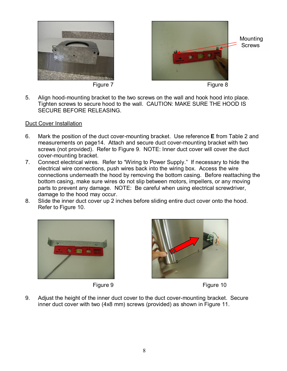 Kobe Range Hoods RA3830SQD User Manual | Page 10 / 23
