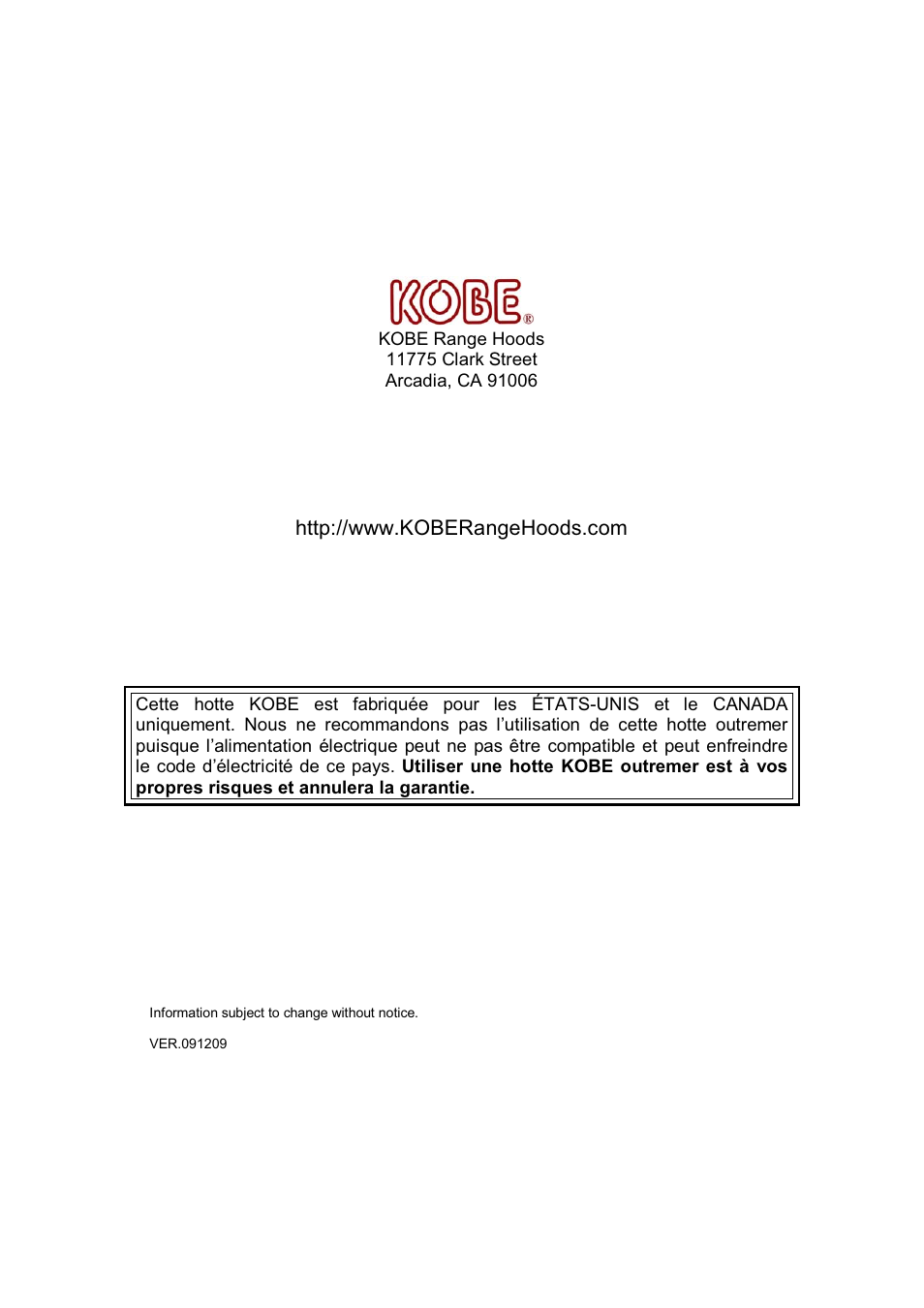 Kobe Range Hoods IS2036GS User Manual | Page 48 / 72