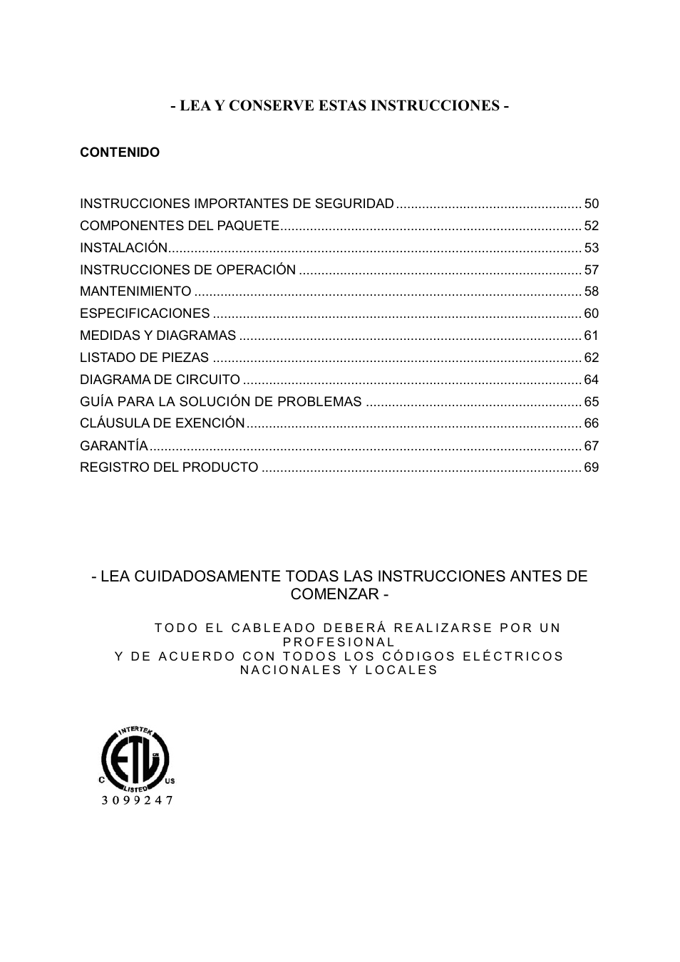 Kobe Range Hoods IS2036GS User Manual | Page 51 / 72